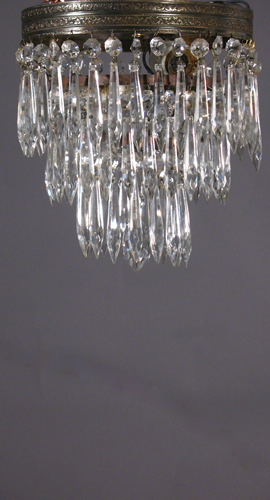 Neo-classical Style 3-Tier Crystal Flush Chandelier
